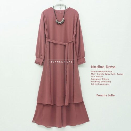Nadine-009 Gamis Malaysia Polos